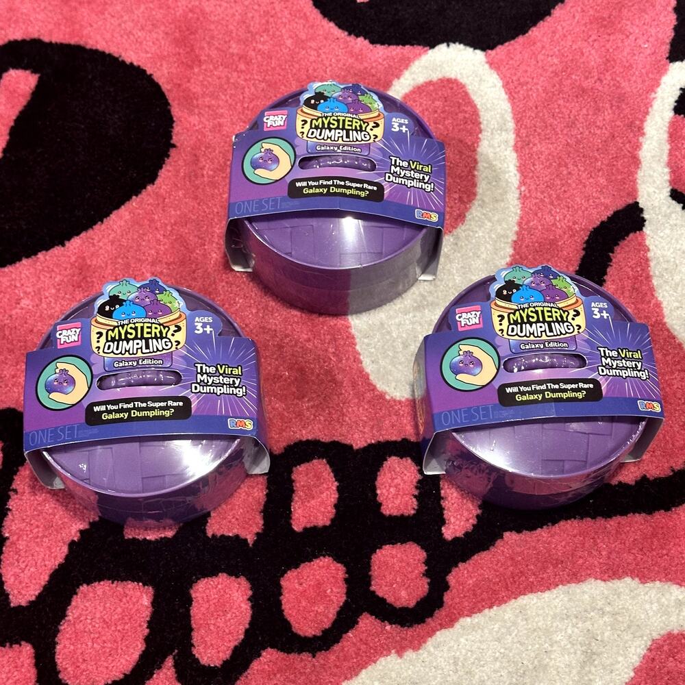 RMS Lot of 3 Mystery Dumpling Galaxy Edition Squishy Buns – Sealed
